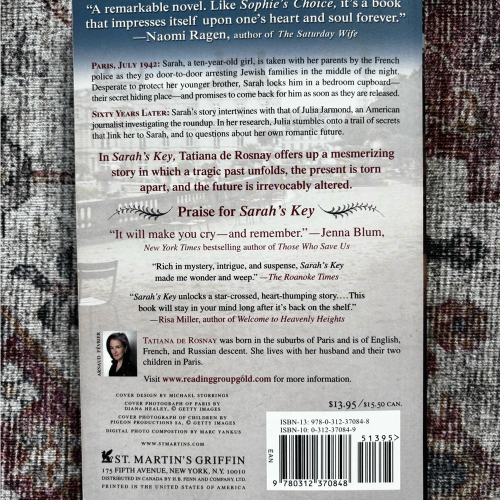 Sarah's Key Book - Picture 2 of 3